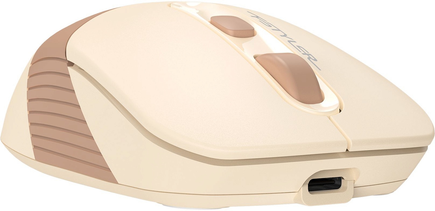 Мышь A4Tech Fstyler FG10CS Air бежевый/коричневый оптическая (2000dpi) silent беспроводная USB для ноутбука (4but) Мышь A4Tech Fstyler FG10CS Air бежевый/коричневый оптическая (2000dpi) silent беспроводная USB для ноутбука (4but)