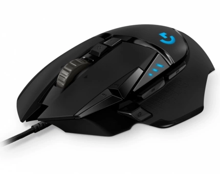 Мышь Logitech G502 Hero черный оптическая (25600dpi) USB для ноутбука (9but)