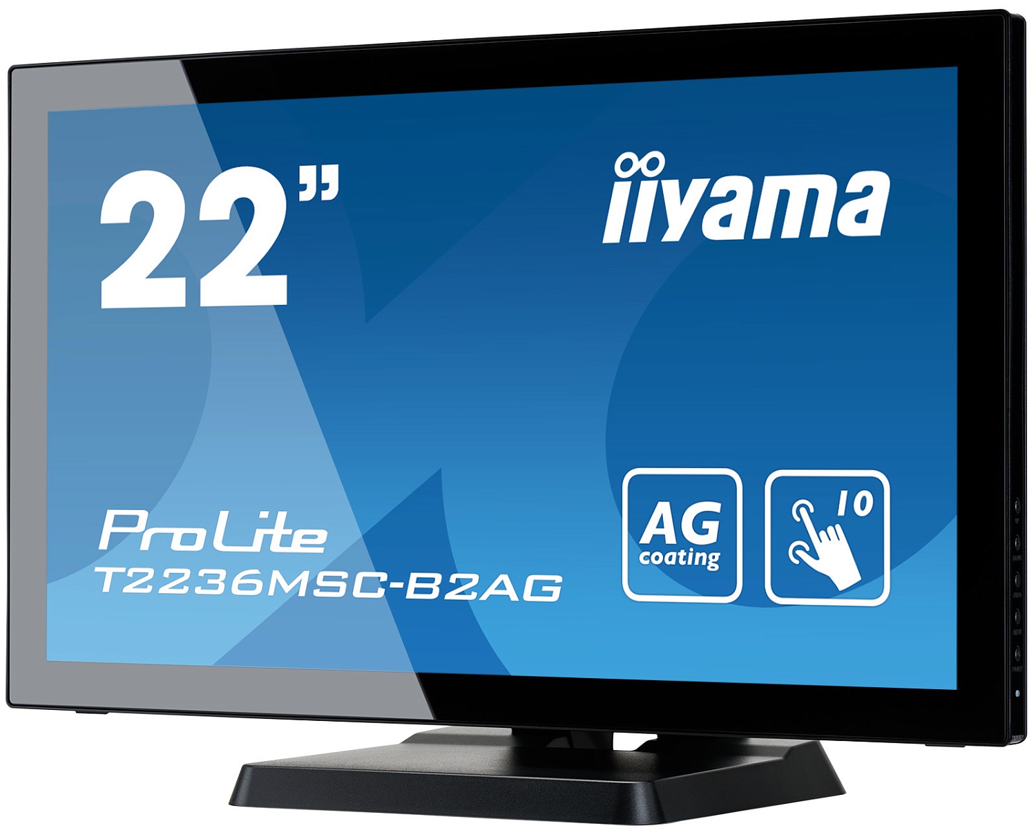Монитор Iiyama 21.5" ProLite T2236MSC-B2AG черный VA LED 16:9 DVI HDMI M/M матовая 250cd 178гр/178гр 1920x1080 VGA FHD USB Touch 5.8кг