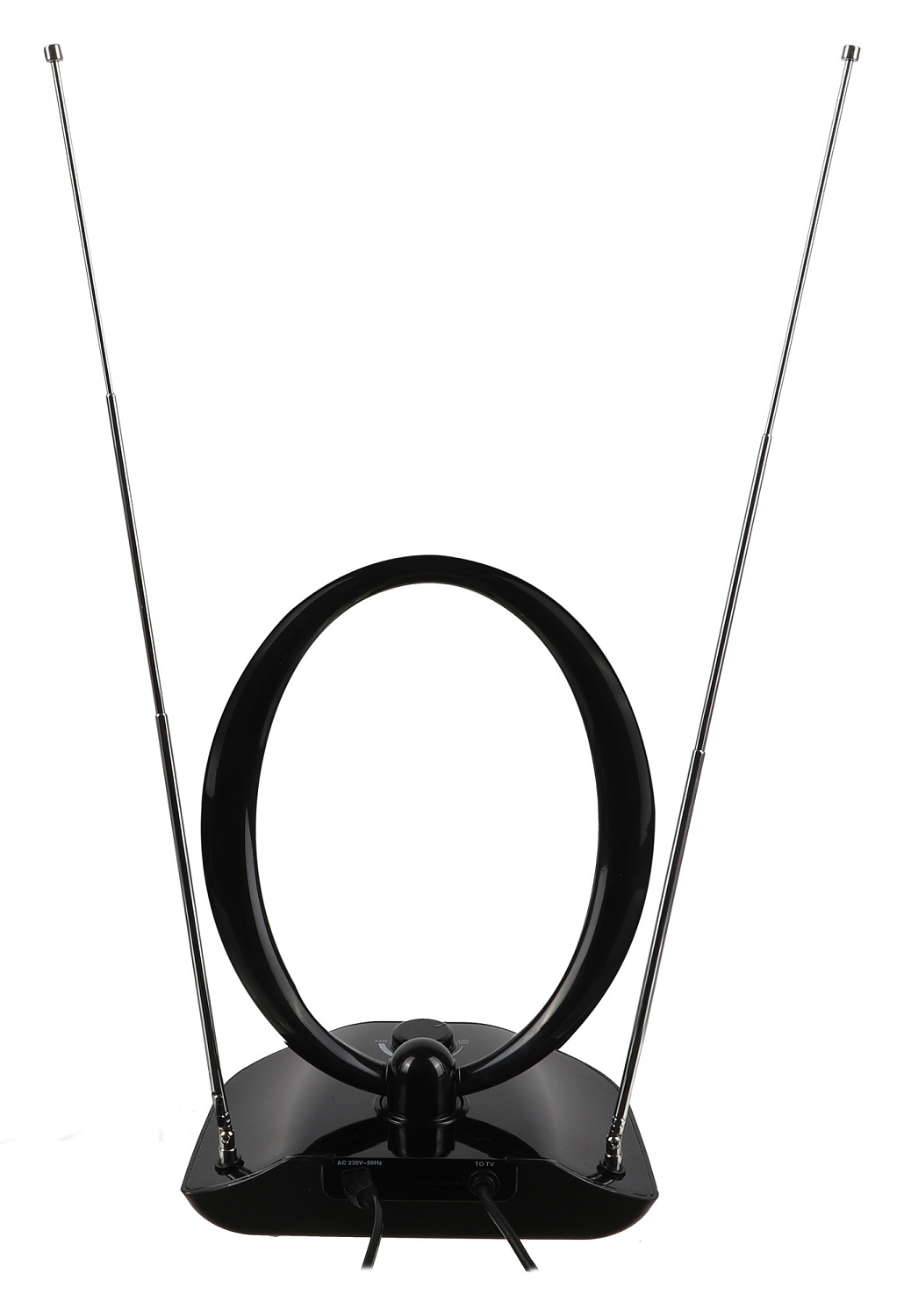 Антенна телевизионная Hyundai H-TAI400 30дБ активная черный каб.:1.85м