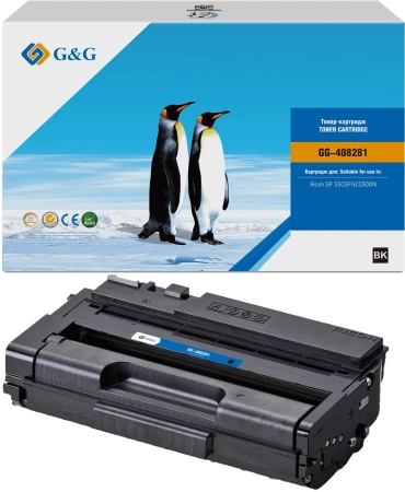 Картридж лазерный G&G GG-408281 408281 черный (7000стр.) для Ricoh SP 330SFN/SP 330DN