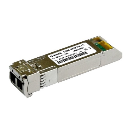 435XT/A1A Трансивер SFP+ с 1 портом 10GBase-LRM для многомодового оптического кабеля (до 200 м) (439285)