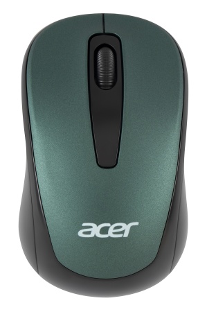 Мышь Acer OMR135 зеленый оптическая (1000dpi) беспроводная USB для ноутбука (2but)