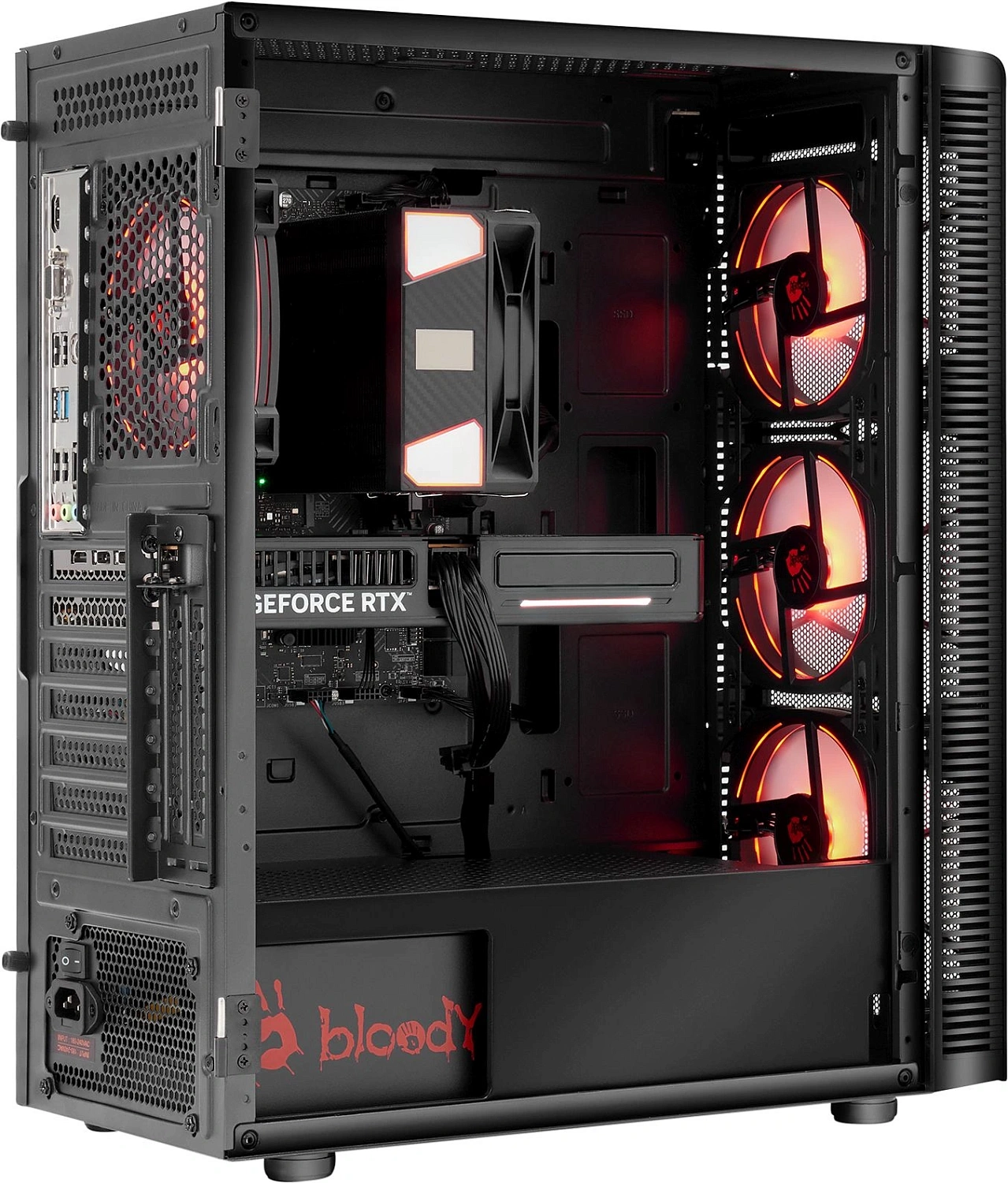 ПК Bloody BD-PC RAB84T2 TWR Ryzen 5 7500F (3.7) 32Gb SSD1Tb RTX5060 8Gb Windows 11 Home 64 2.5xGbitEth 650W черный (RUS) (2142036)