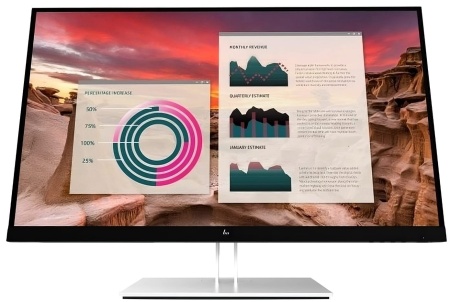 Монитор HP 27" E27u G4 черный IPS 5ms 16:9 HDMI матовая HAS Piv 250cd 178гр/178гр 2560x1440 60Hz DP 2K USB 7.6кг