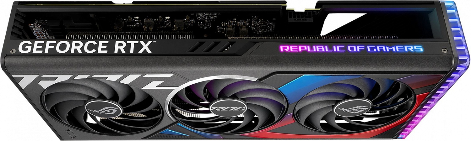 Видеокарта Asus PCI-E 4.0 ROG-STRIX-RTX4070TIS-O16G-GAMING NVIDIA GeForce RTX 4070TI Super 16Gb 256bit GDDR6X 2670/21000 HDMIx2 DPx3 HDCP Ret