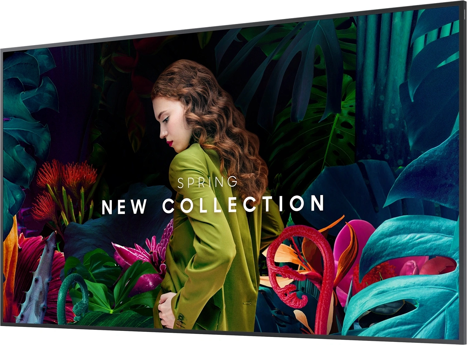 Панель Samsung 65" QB65C черный VA LED 8ms 16:9 DVI HDMI M/M матовая 4000:1 350cd 178гр/178гр 3840x2160 DP RCA Да 4K USB 18.1кг