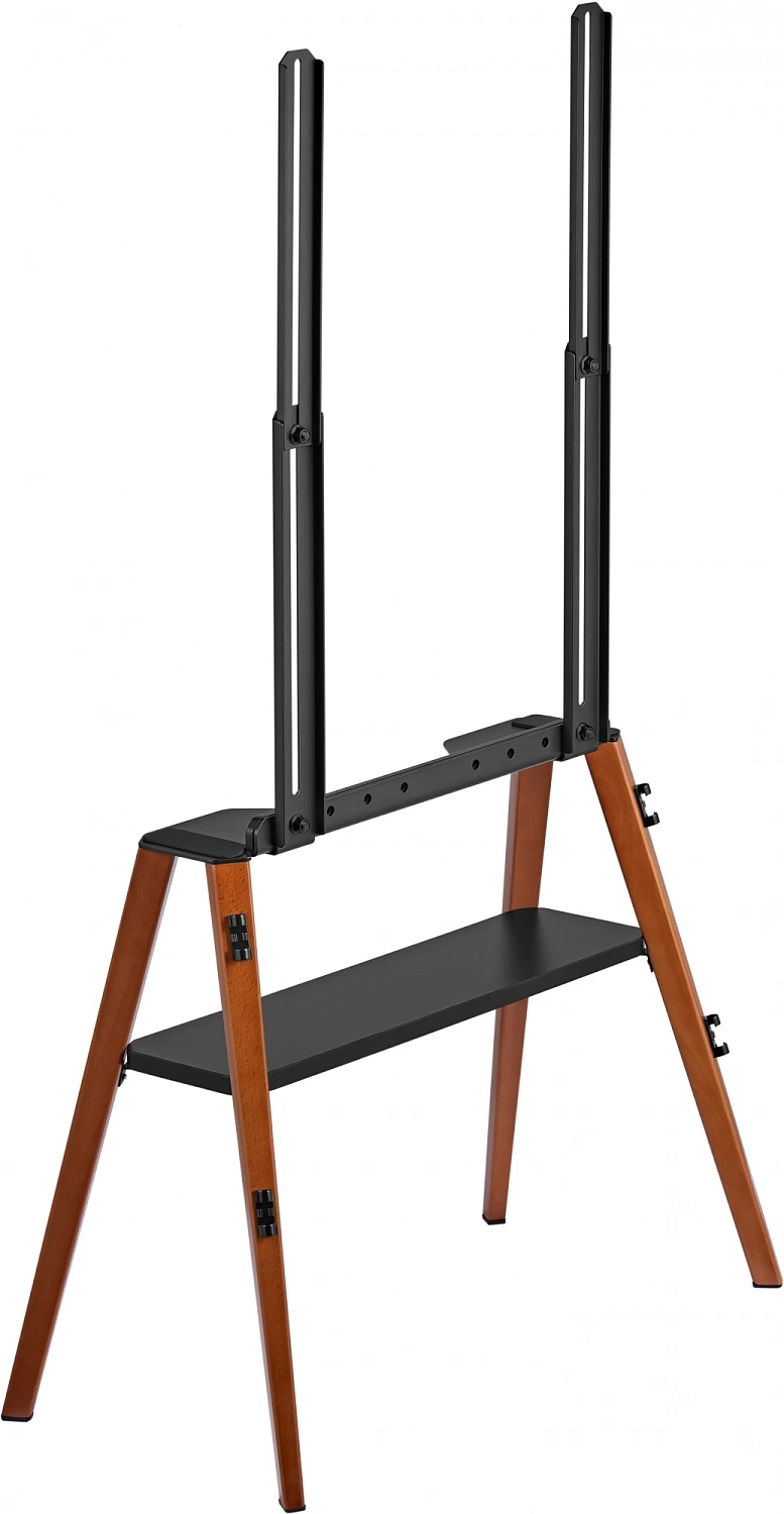 Подставка для телевизора Cactus CS-ST3645BKWN черный/орех 43"-65" макс.40кг напольный