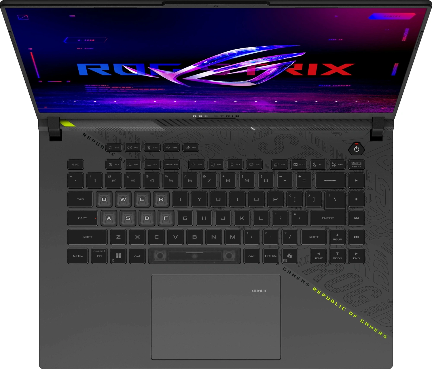 Ноутбук Asus ROG Strix G16 G614PP-TS206 Ryzen 9 8940HX 32Gb SSD512Gb NVIDIA GeForce RTX 5070 8Gb 16" IPS 2.5K (2560x1600) без ОС green WiFi BT Cam (90NR0L68-M009F0)