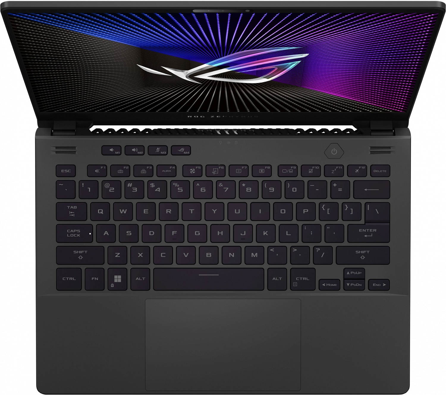 Ноутбук Asus ROG Zephyrus G14 GA402XV-N2080W Ryzen 9 7940HS 16Gb SSD1Tb NVIDIA GeForce RTX4060 8Gb 14" IPS WQXGA (2560x1600) Windows 11 Home grey WiFi BT Cam (90NR0DG4-M005V0)