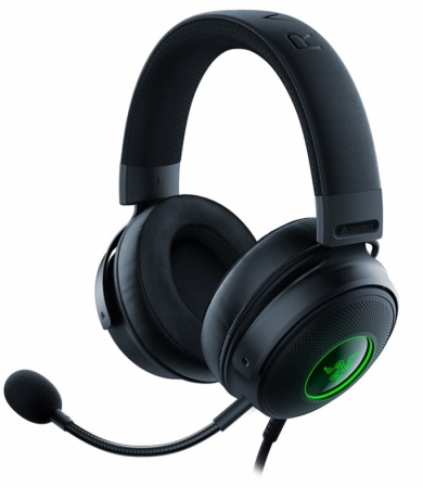 Наушники с микрофоном Razer Kraken V3 черный/красный 1.2м мониторные оголовье (RZ04-03770200-R3M1)