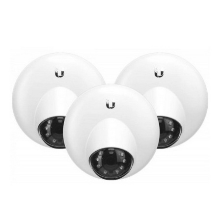 UniFi Video Camera G3 Dome (3-pack) видеокамеры 1080p, 30 к/с, EFL 2.8 мм, f/2.0 (3-pack)