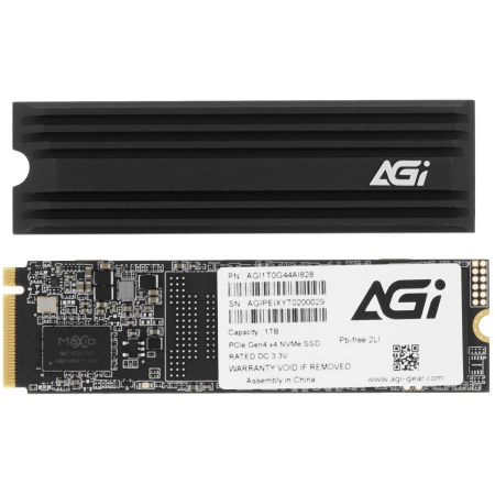 Твердотельный накопитель SSD AGI AI828 PCIe Gen.4 1TB RETAIL-Color Box