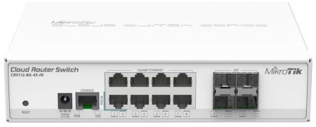 Коммутатор MikroTik CRS112-8G-4S-IN 8G 4SFP управляемый